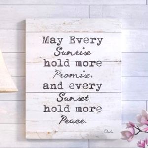 Every Sunrise and Sunset by Olivia Rose Wrapped Canvas Print 40"H x 30"W